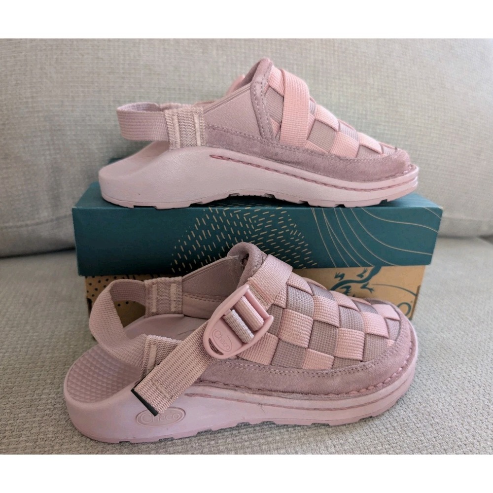 NEW Chaco Women Canyon Woven Clogs - Light Pink Rose Quartz Sustainable Eco Sz 5 - Picture 7 of 10